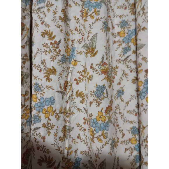 A.n.a Dress Ladies Medium White Yellow Floral Boho Cottagecore Maxi‎ - Picture 6 of 9